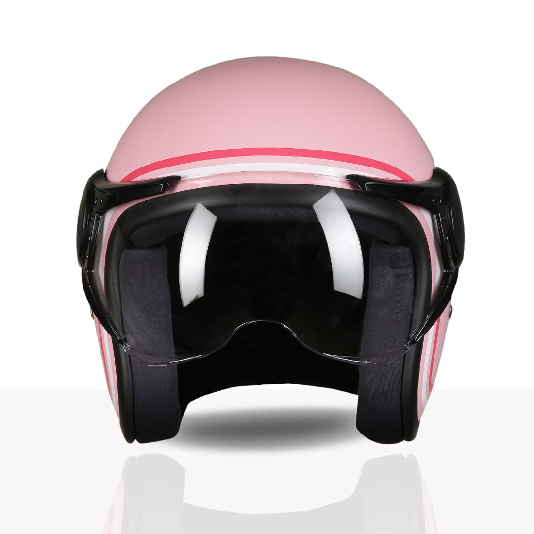 TVS MissFit Helmet for Women | Lightweight Ladies Helmet for Scooty | Stylish Girls Helmet with Extreme Comfort Fit | Women Helmet with Clear Visor | DOT & ISI Certified Helmet for Woman